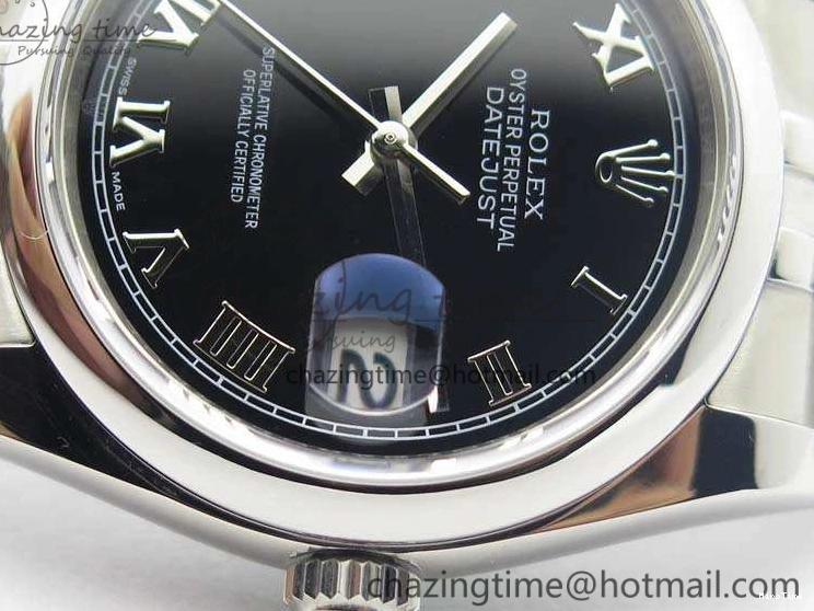 MiroTime 0223 DateJust 36mm SS 116200 ARF 1:1 Best Edition Black Roman Dial On 904L SS Jubilee Bracelet SA FlexibleFit 3519